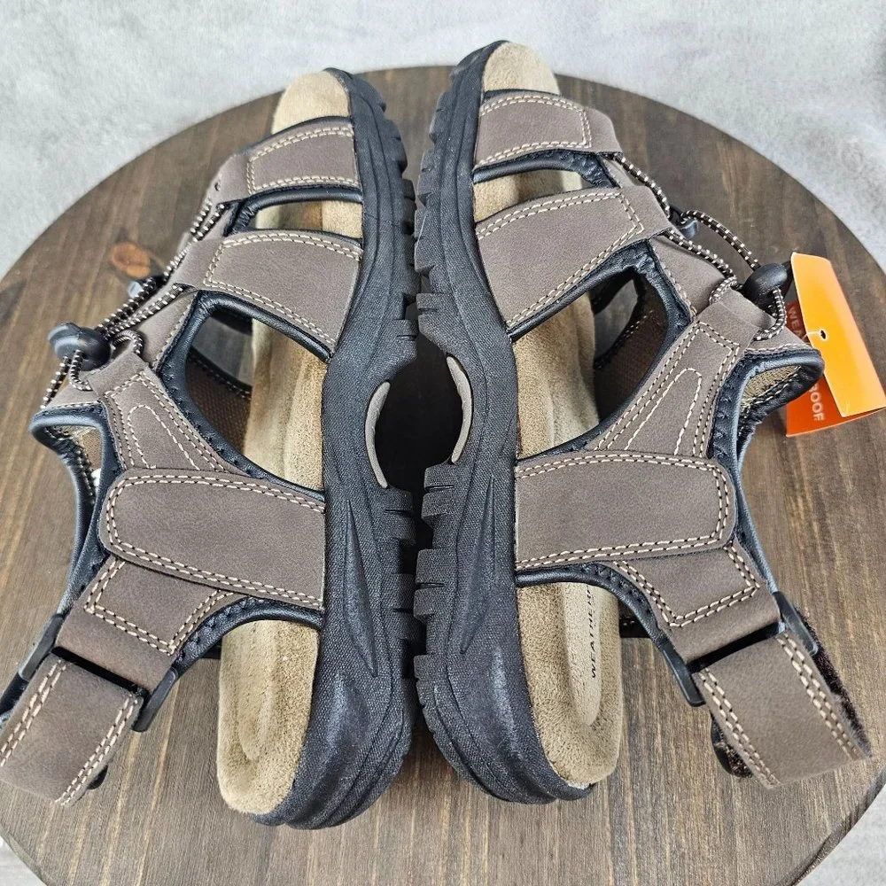 Weatherproof Sandals Mens 8M Charlie Brown Sport Adjustable Strap Breathable NEW